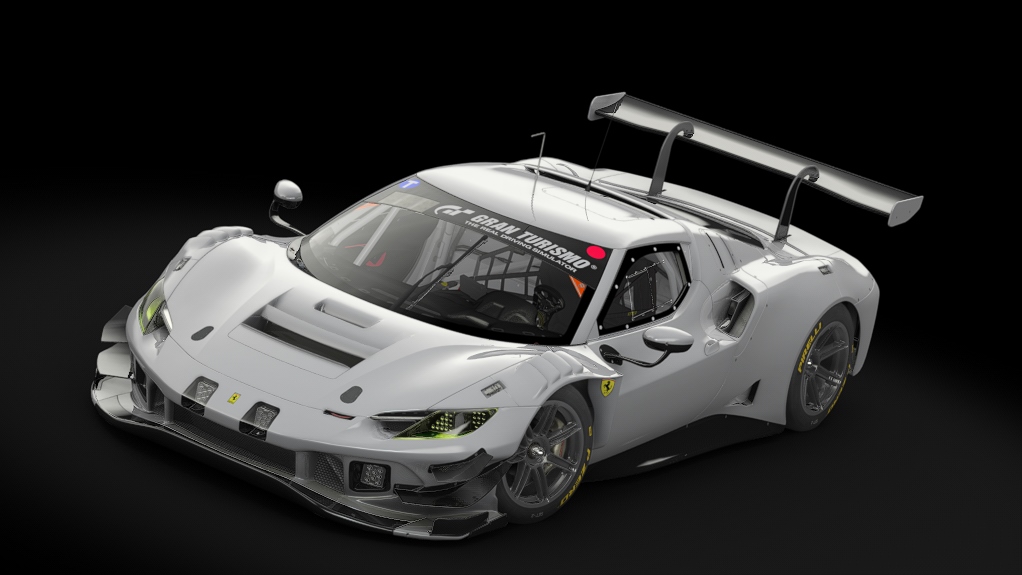 Ferrari 296 GT3, skin Template N24h