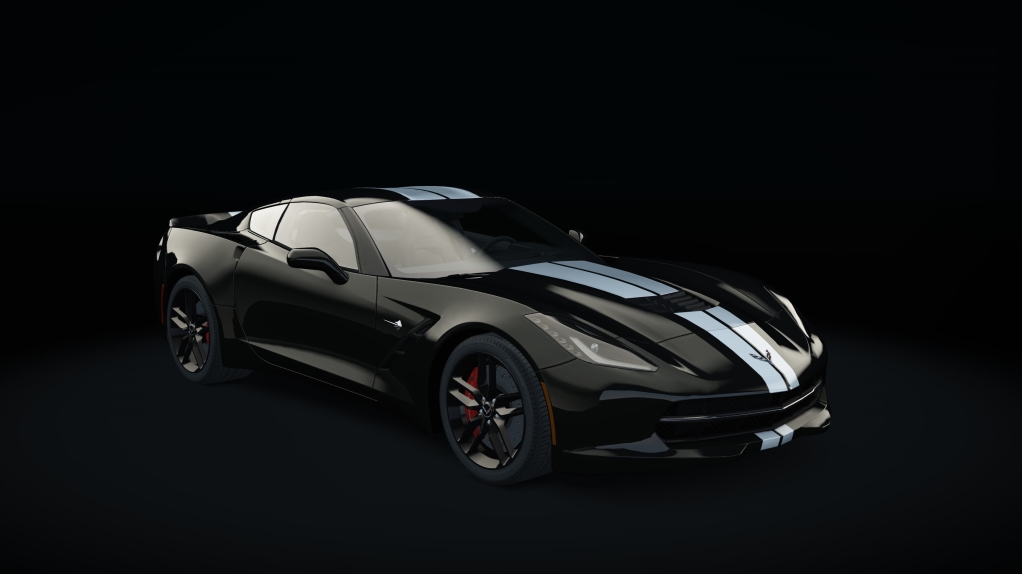 Chevrolet Corvette C7 Stingray, skin 02_black_s