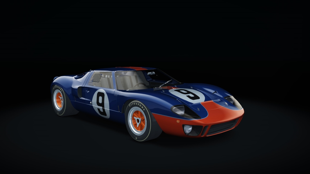 Ford GT40, skin racing_dark