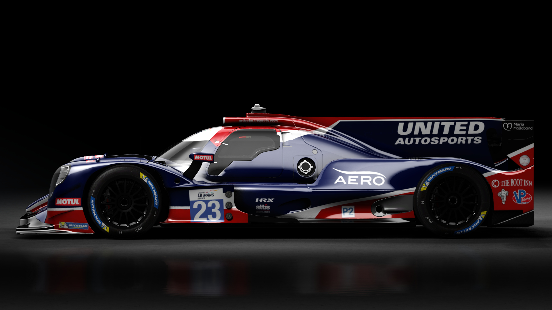 2022 Oreca 07 LMP2, skin 2022 #23 United Autosports AsLMS